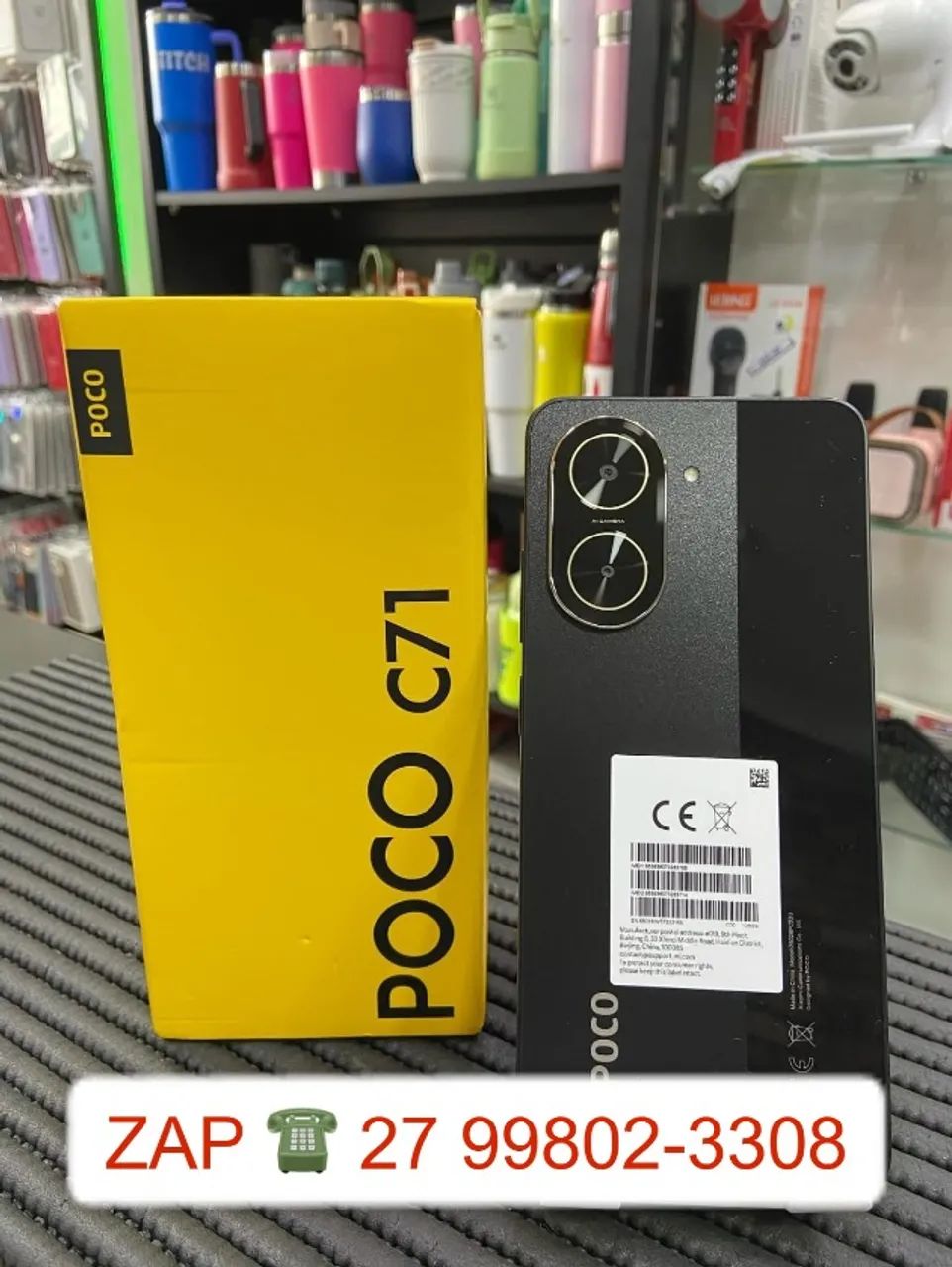 !POCO C71 128GB 4GB RAM Dual SIM Tela 6.88"
