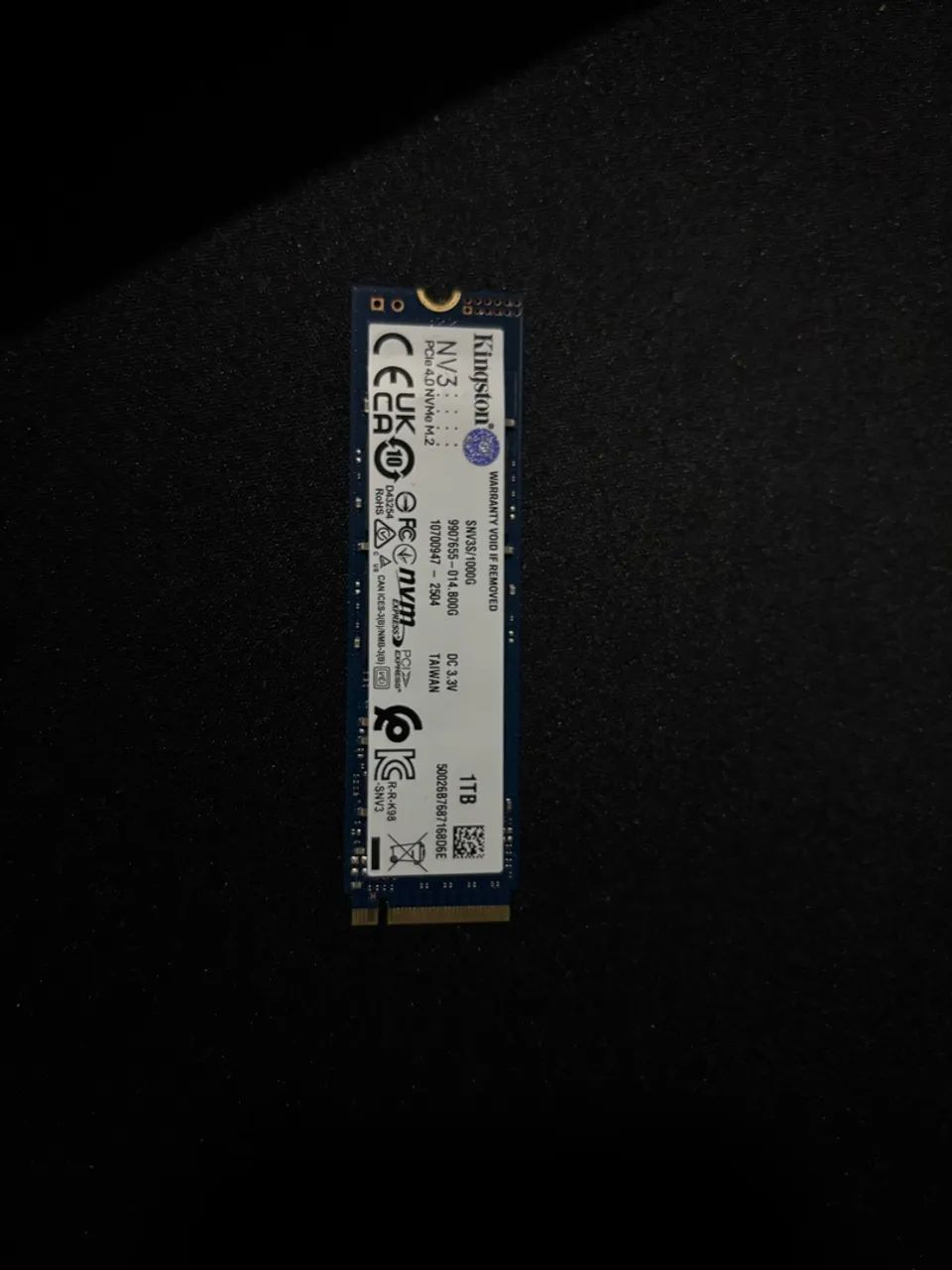 SSD Kingston NV3 1TB M.2 NVMe PCIe 4.0 - Foto 2
