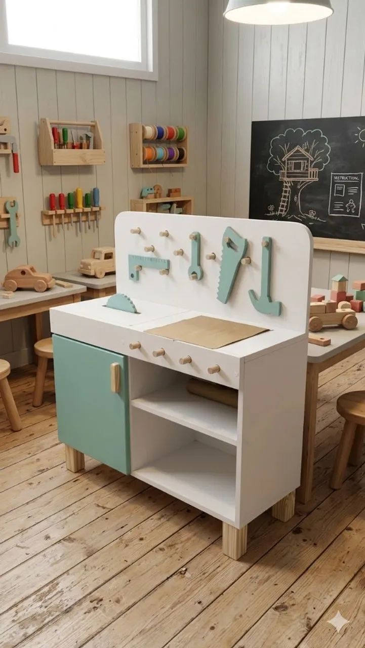 Bancada de ferramentas infantil 