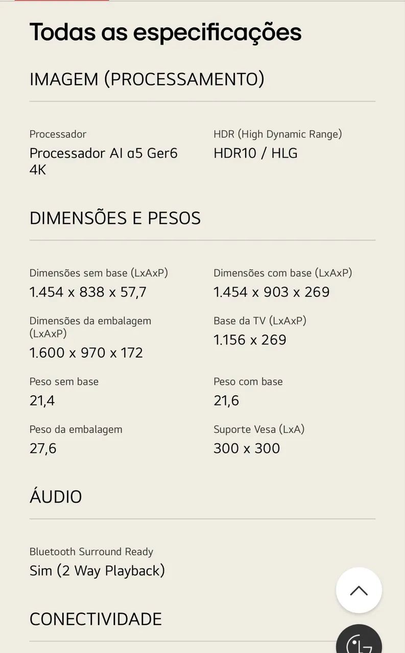 Smart TV 4K LG UHD UR8750 65 polegadas - Foto 2