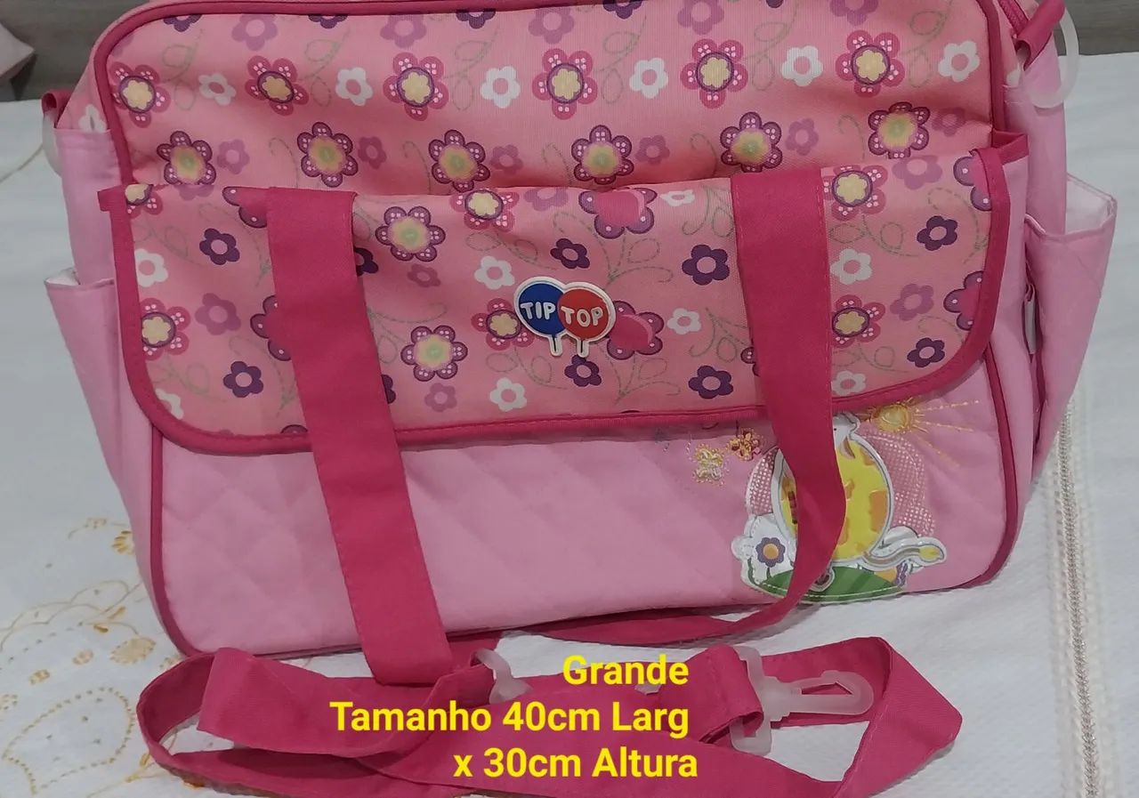 Bolsa Maternidade e Dia a Dia do Bebê Marca Tip Top Rosa 