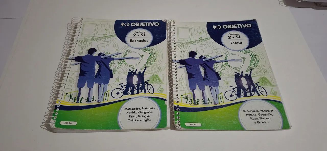 2 Apostilas 2-SL Teoria e Exercícios Objetivo 