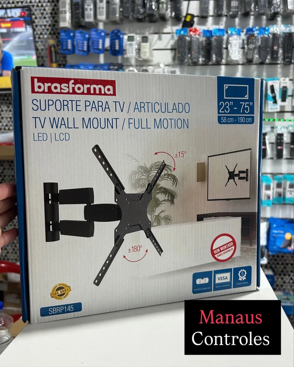 Suporte Articulado para Tv de 23 - 75 Polegadas SBRP145 - Promoção 