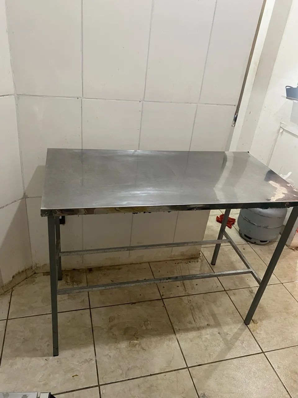 Mesa Aço Inox 1,20x60 - Foto 2
