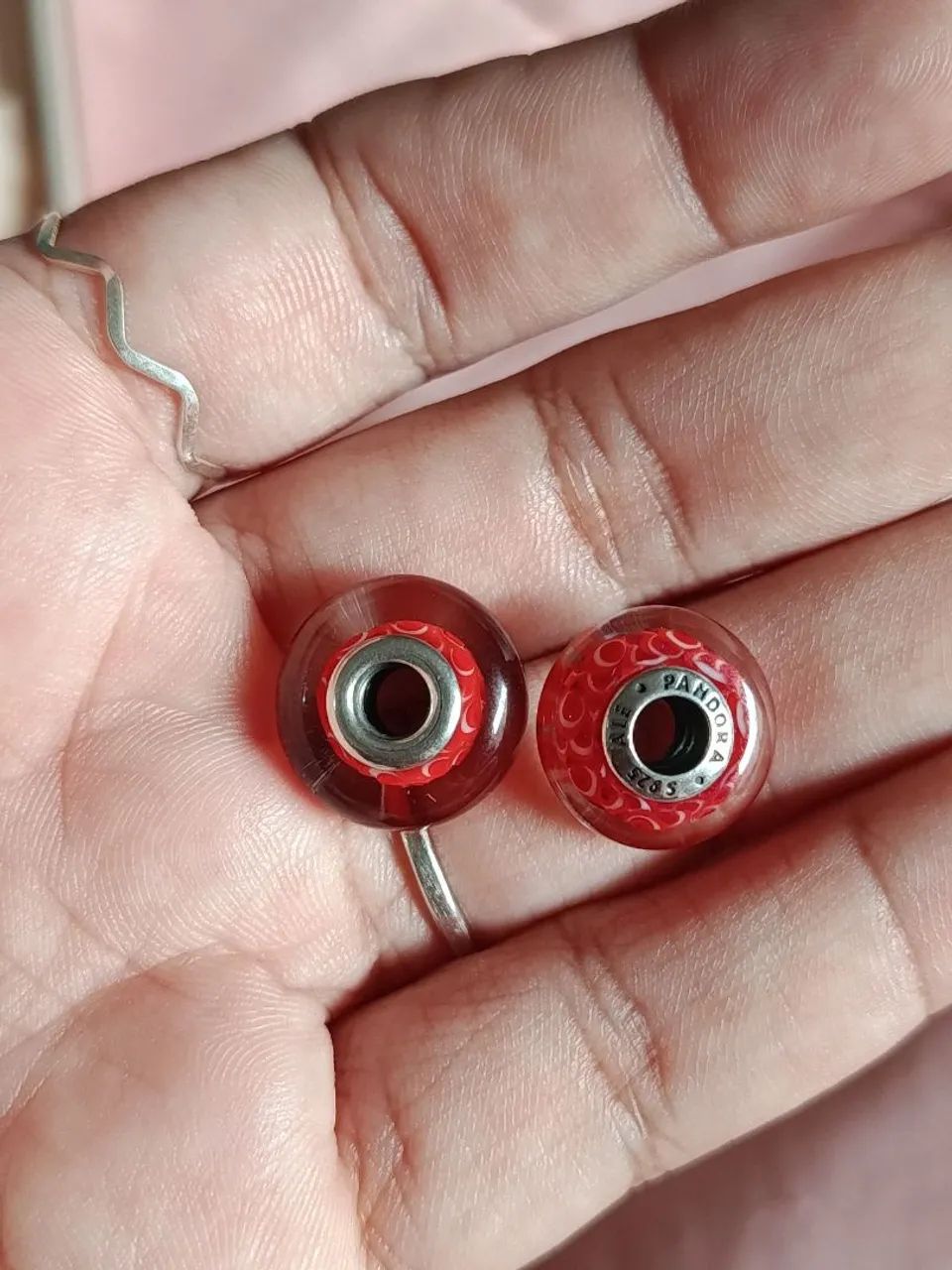 Muranos Pandora vermelho 