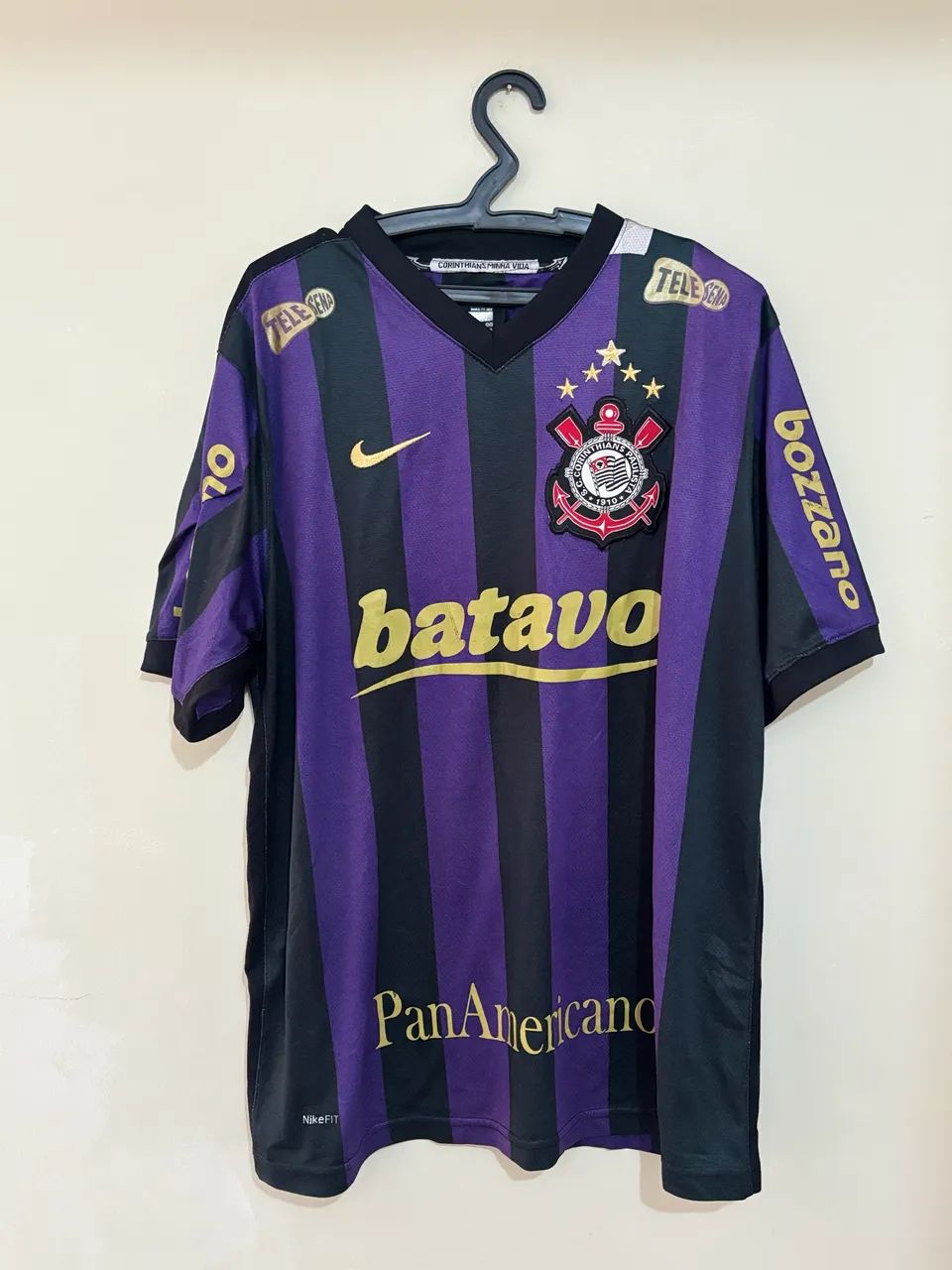 Camiseta Nike Corinthians Roxa e Preta  - Foto 2
