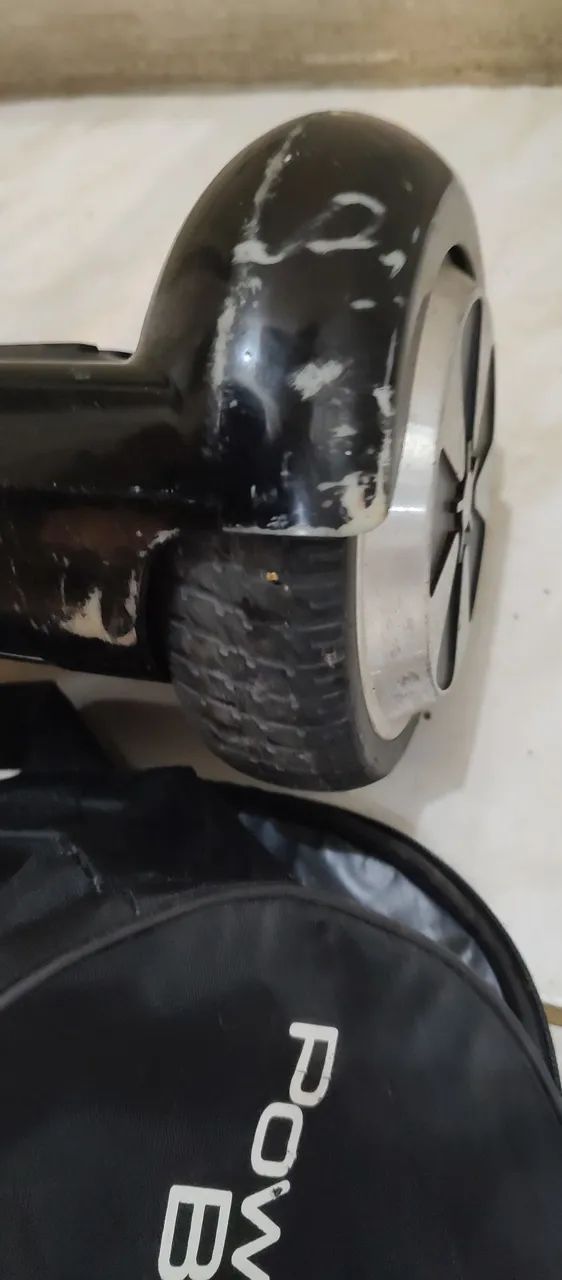 Hoverboard Skate Elétrico Smart Balance Wheel 6,5 Polegadas Led Azul - Preto Usado  - Foto 4