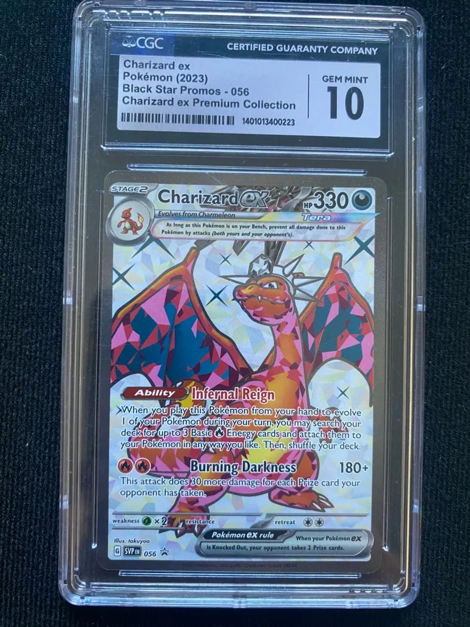 Vendo Charizard ex graduado 10 