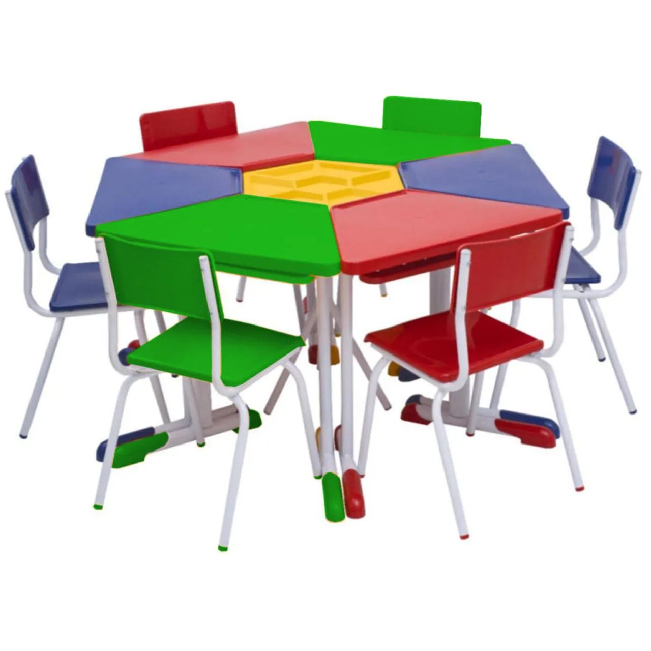 MESA COM 6 LUGARES PARA ESCOLA  - Foto 5