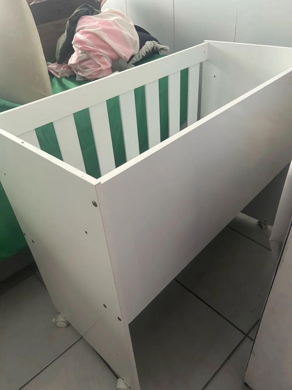 Berço compacto ideal pra quarto pequeno 94x44 - Foto 3