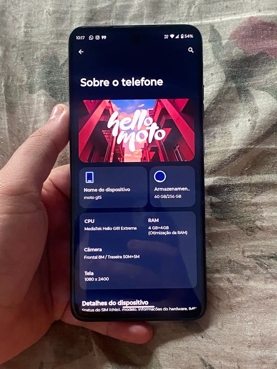 MOTOROLA G15 - 256GB