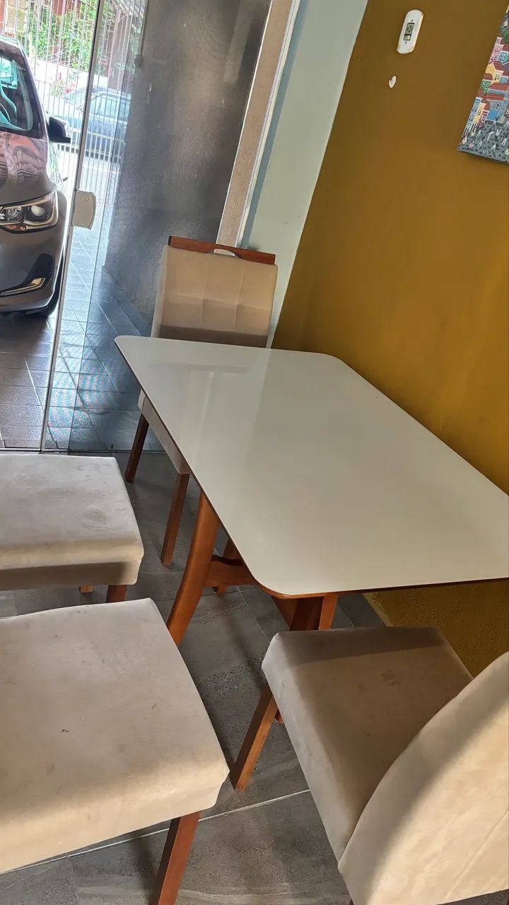 Mesa com 4 cadeiras jantar  - Foto 2