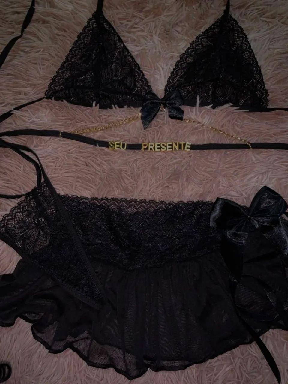 ? CONJUNTO DE LINGERIE BRANCO EM RENDA ? ATELIÊ DA LUA ? - Foto 2