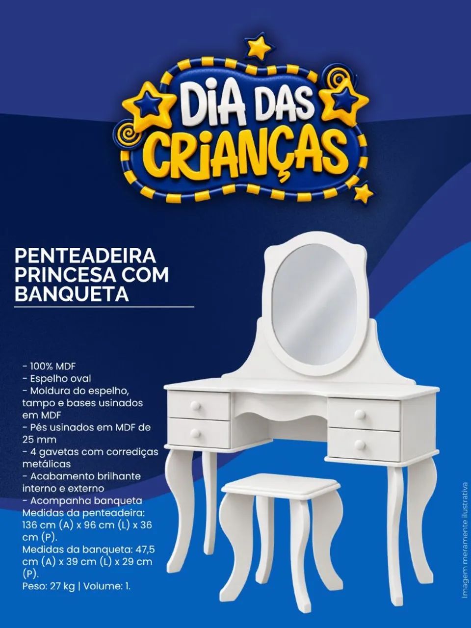 Penteadeira Infantil 