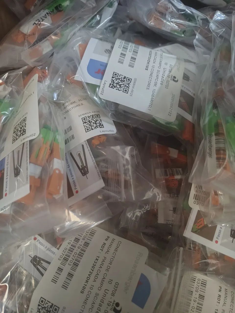 Kit com 300 Conectores para internet Rosemberg  - Foto 3