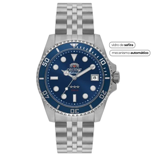 Relógio Orient 3 Stars Submariner Automático 39mm