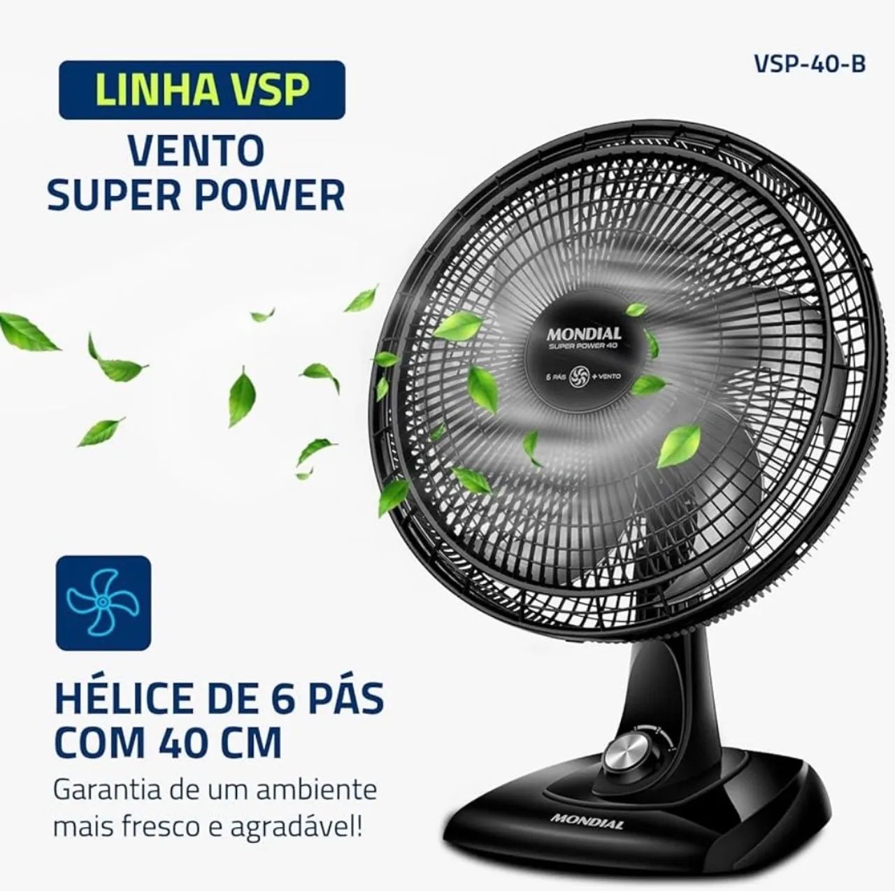 Mondial Super Power Ventilador 40cm 140w - Foto 4