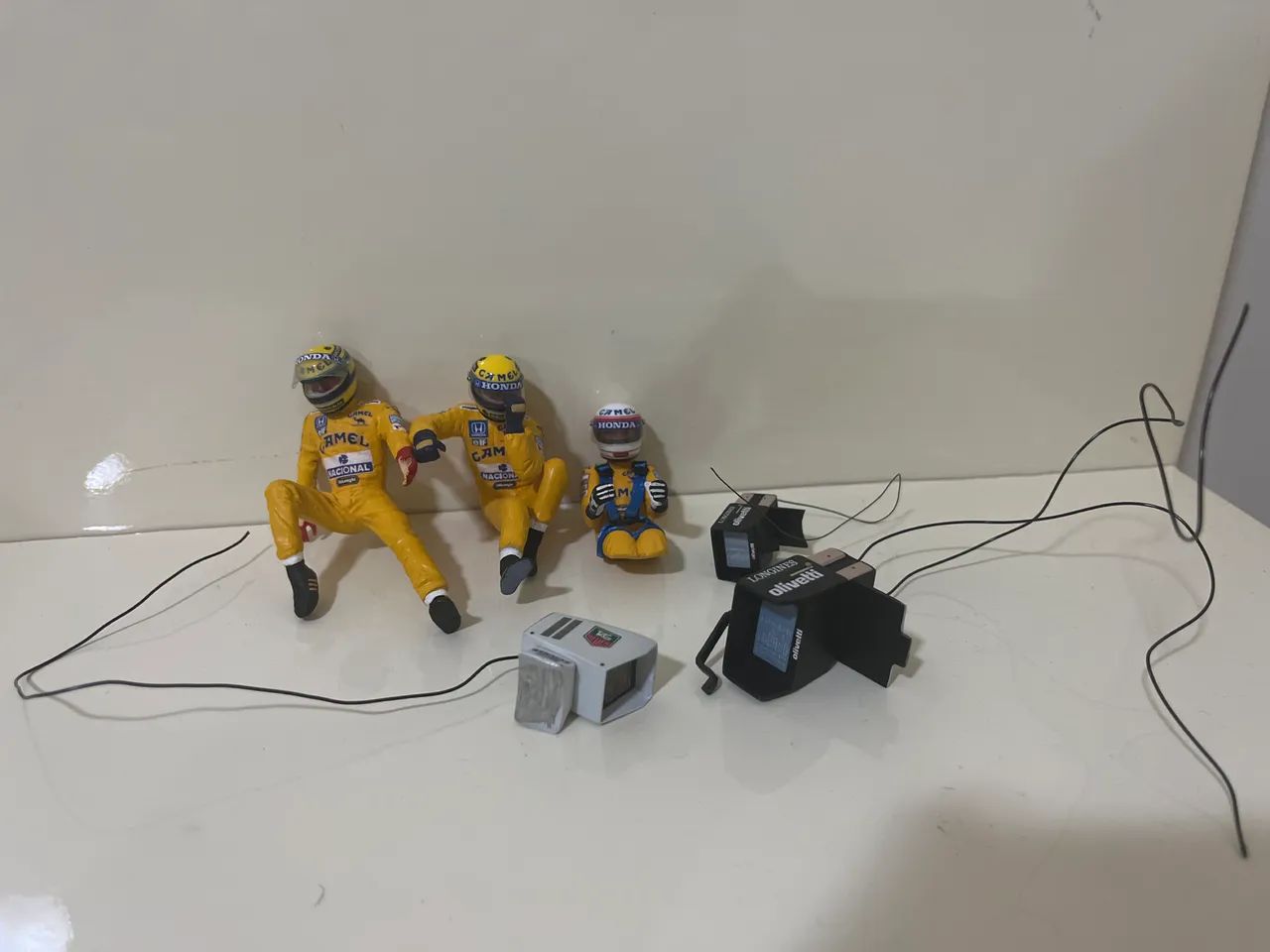Ayrton Senna Coleção Boxes F1 Miniaturas 