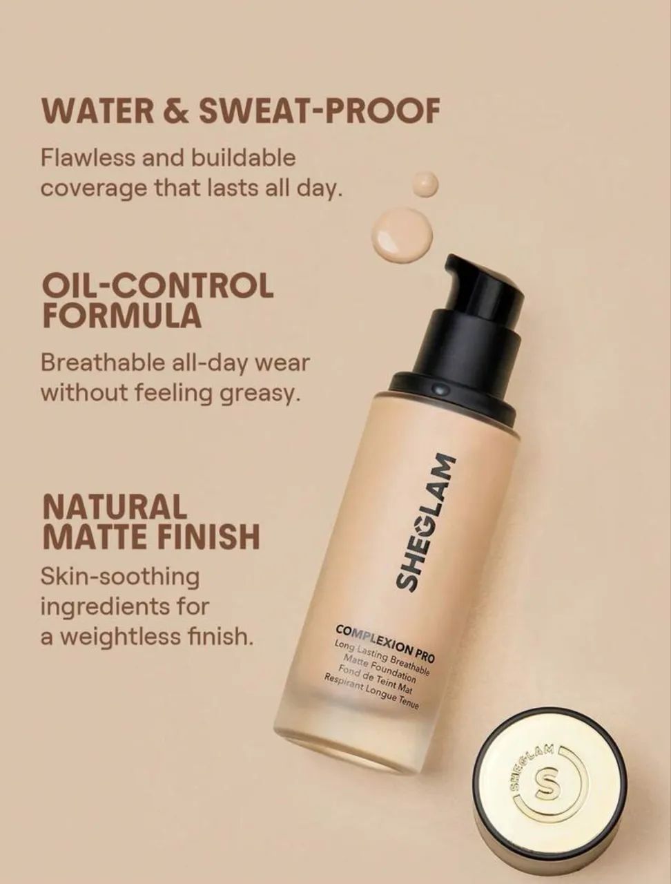Vendo base Sheglam Complexion pro 30 ml tom Chestnut - Foto 4