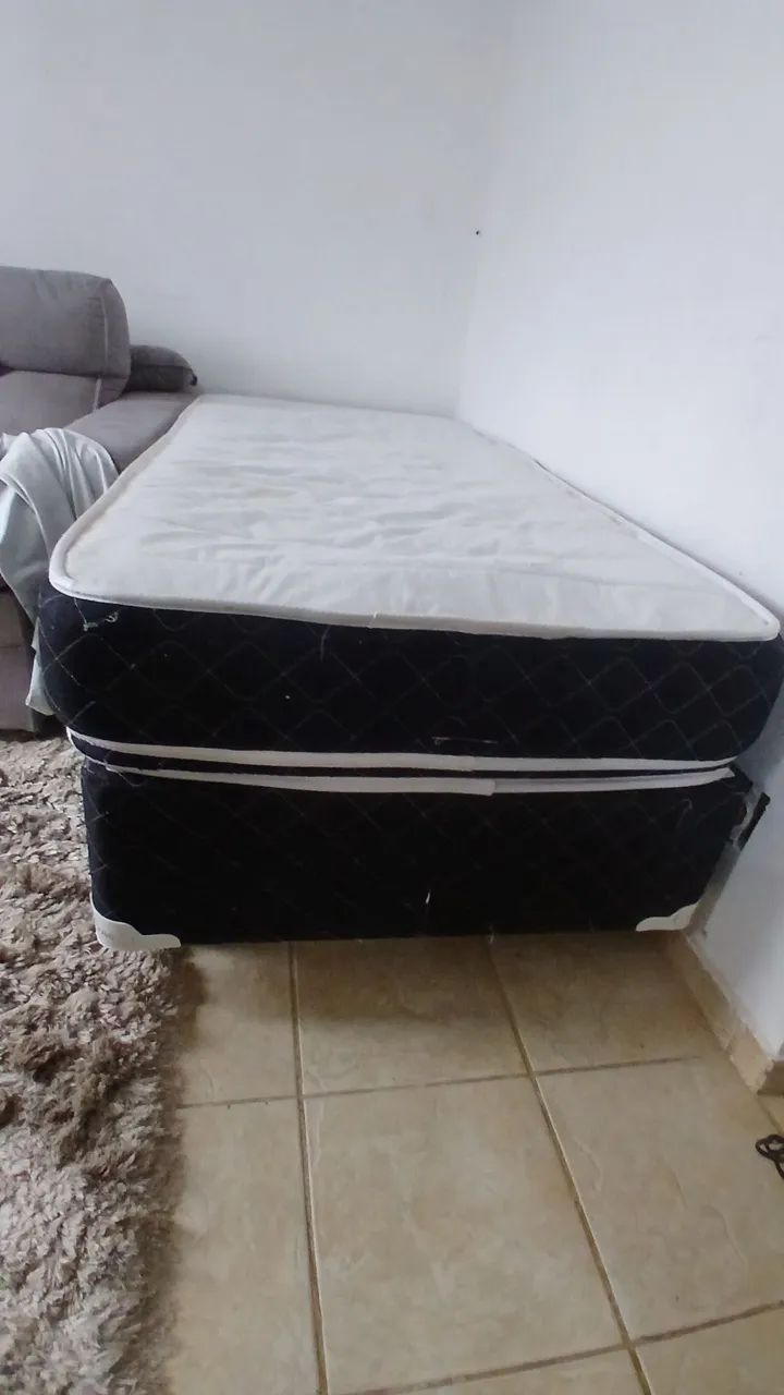 Cama box de solteiro