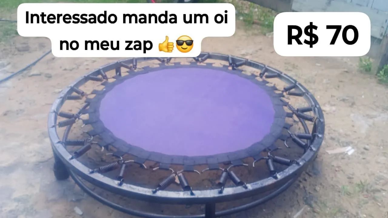Cama elástica para treino