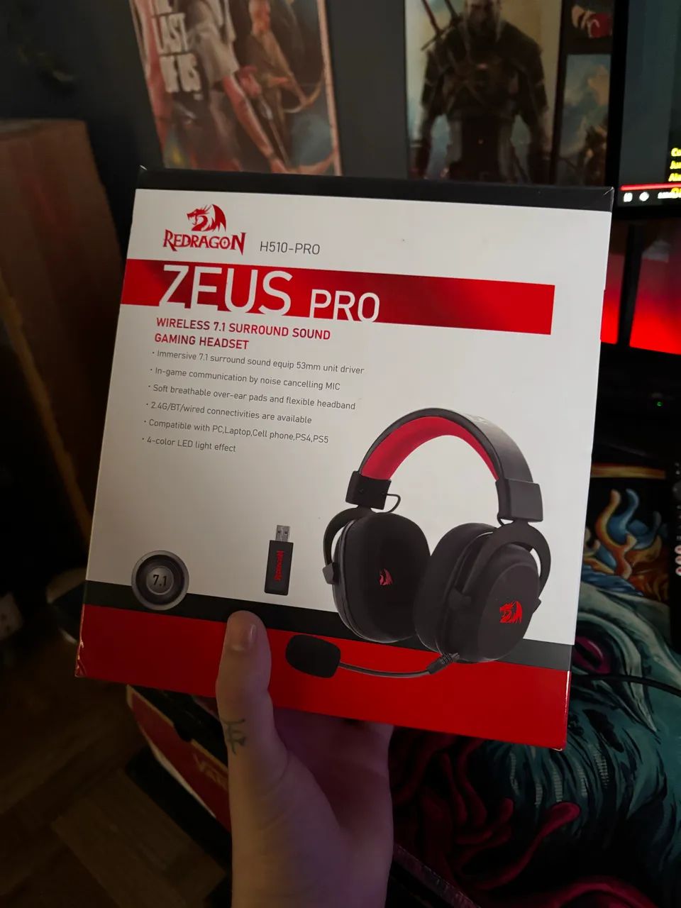 Headset Redragon Zeus Pro - Excelente estado - Foto 3