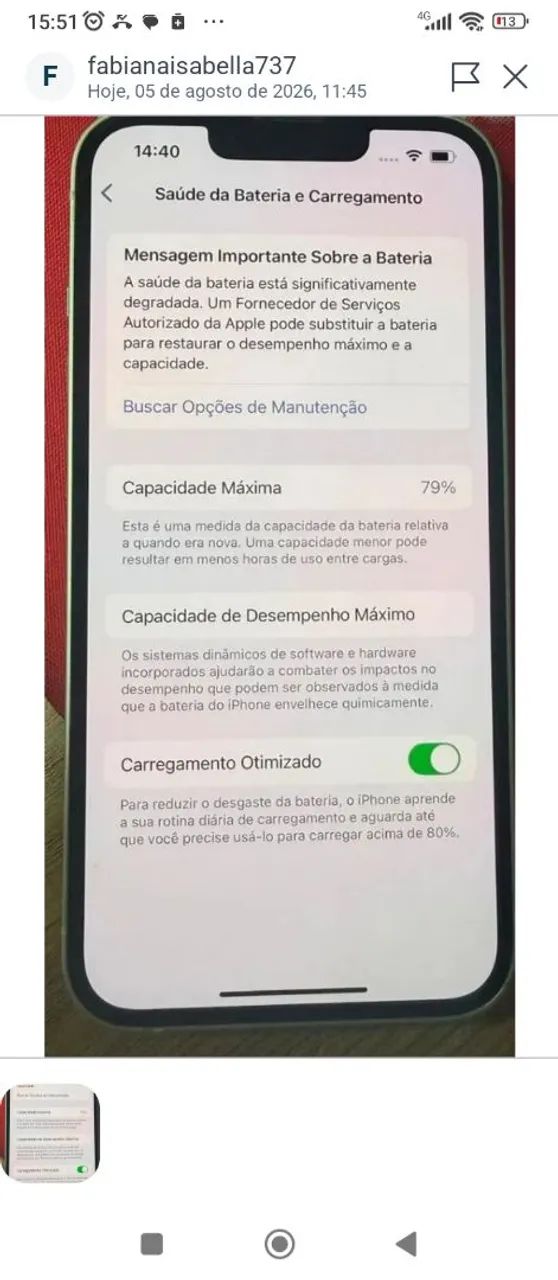iPhone 13 - Branco - 128GB | Excelente Estado! - Foto 4