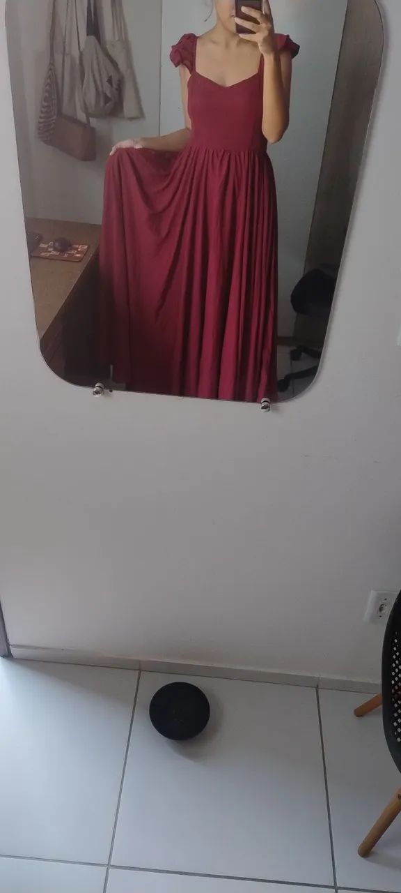 Vestido de madrinha (marsala) - Foto 4
