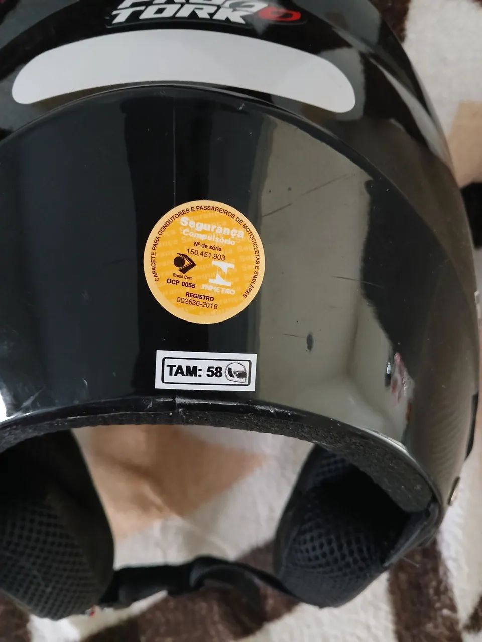 Capacete semi novo . - Foto 5