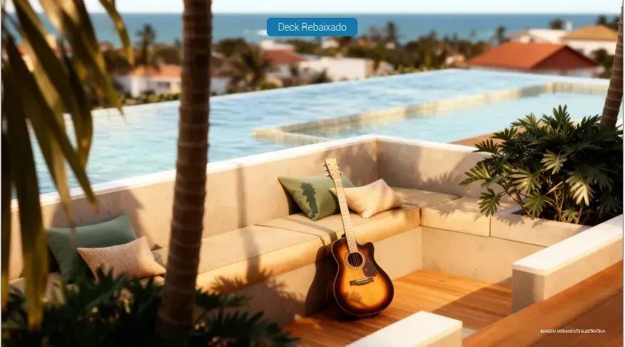 BARRA GRANDE - Flat com 30 m² 1 quarto, lazer com piscina - Foto 3