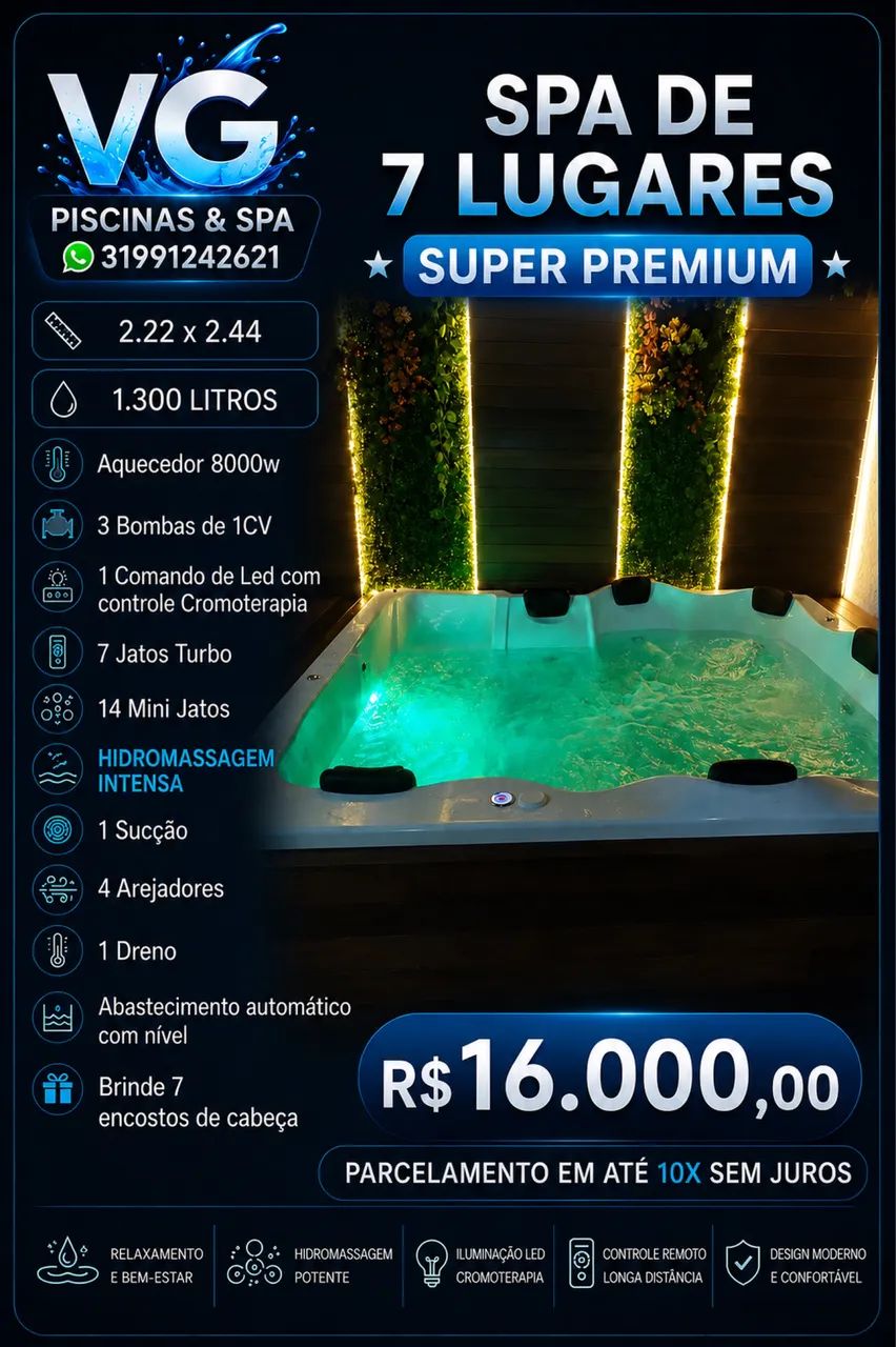 Spa super premium 7 lugares  - Foto 2