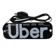 Placa Para Carro Led Letreiro Motorista De Aplicativo