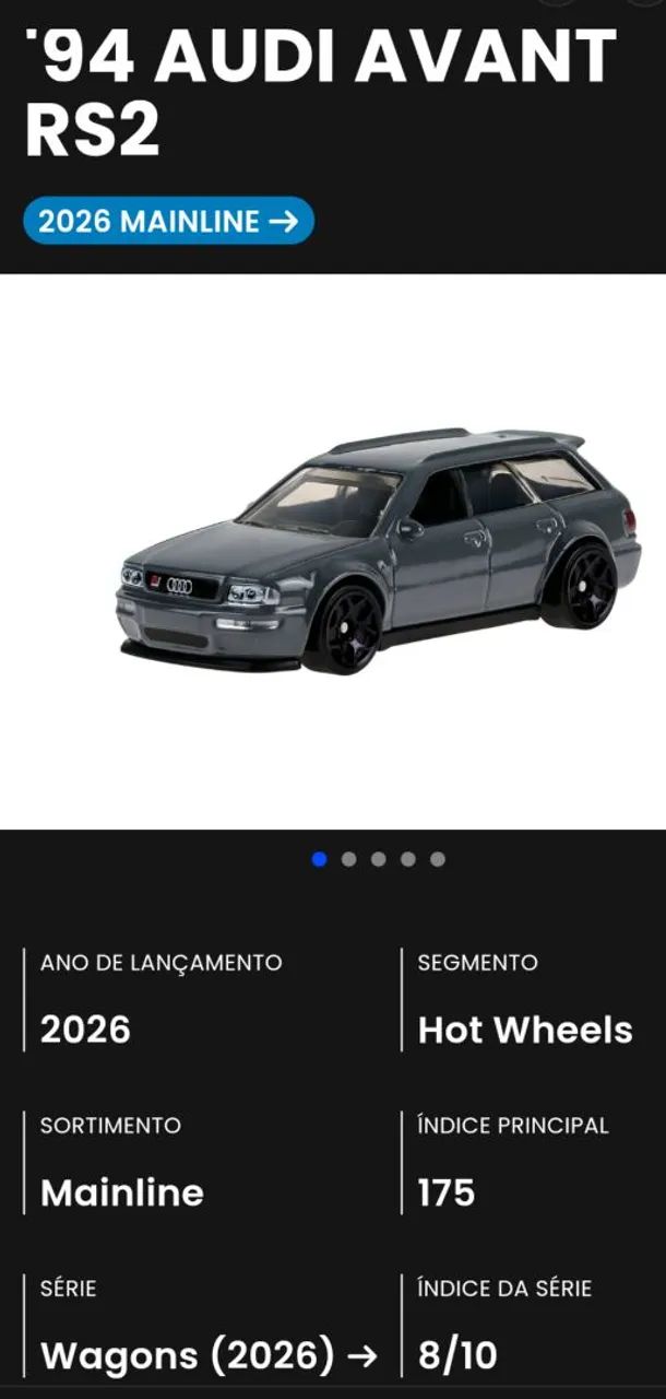 Hot Wheels Audi Avant RS2 