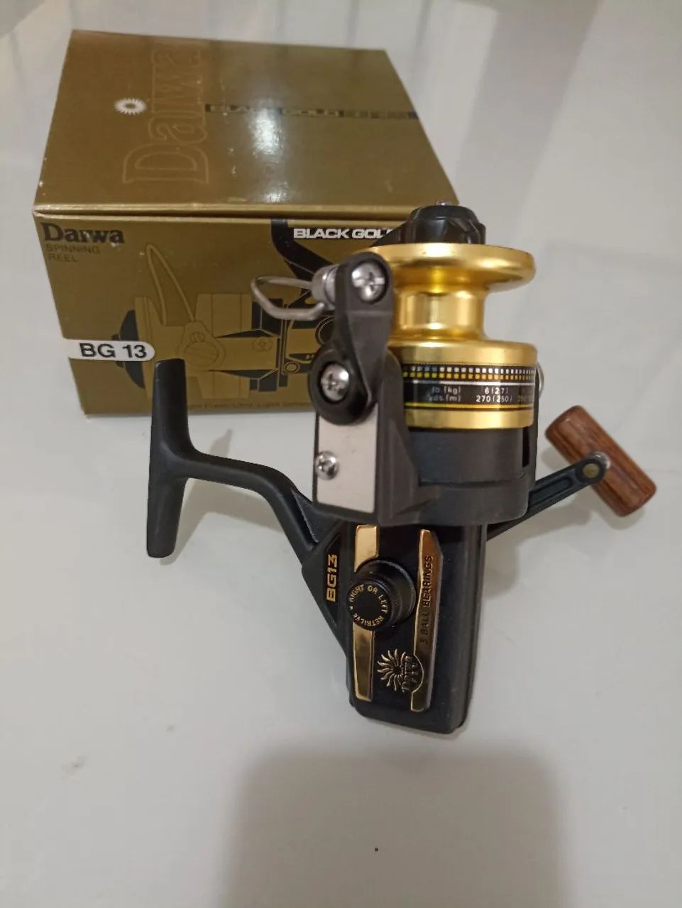 daiwa bg 13 spinning reel MQ 18000 handle design provides zero movement or play between the main gear and handle arm. Reel Daiwa BG 13. (Made