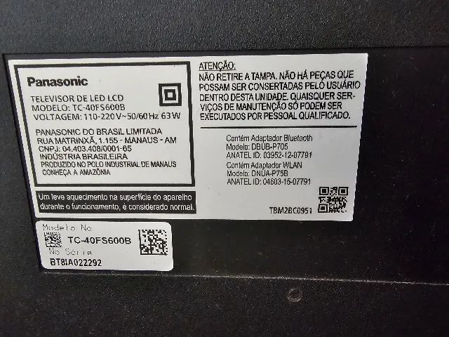 TV 40 Polegadas Panasonic TC-40FS600B  - Foto 3