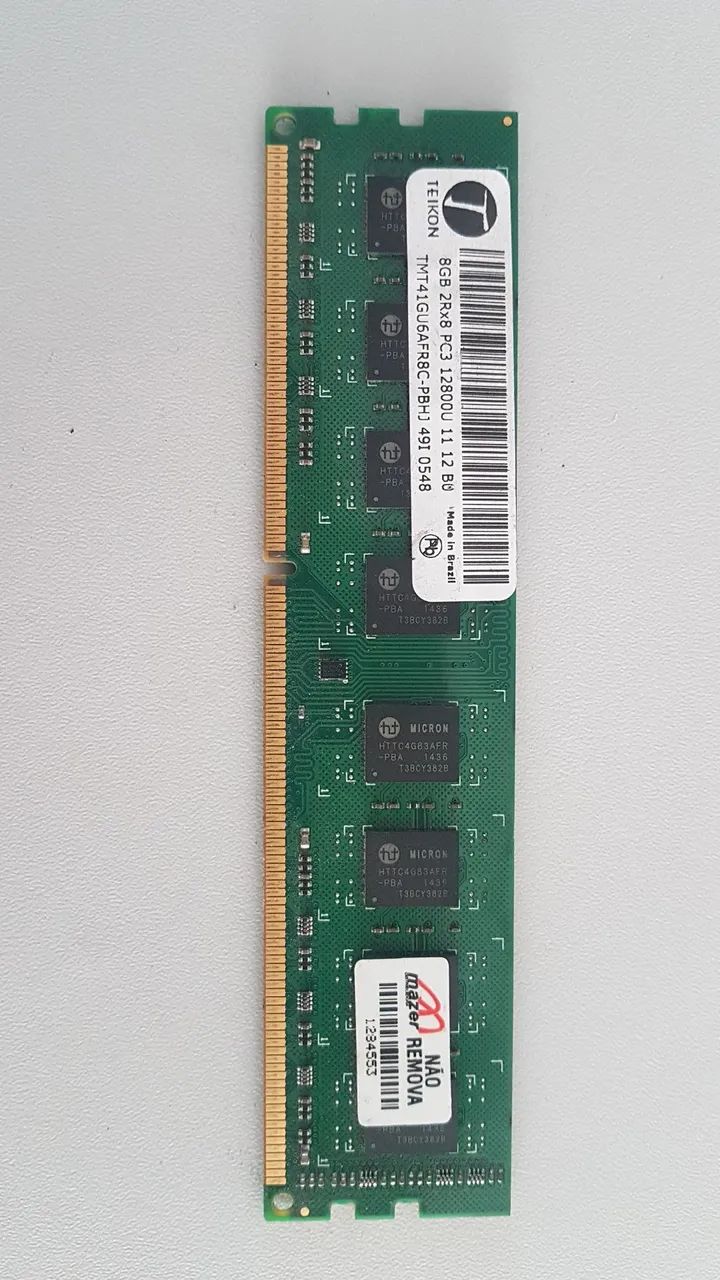 Memória Teikon 8gb PC3 12800U