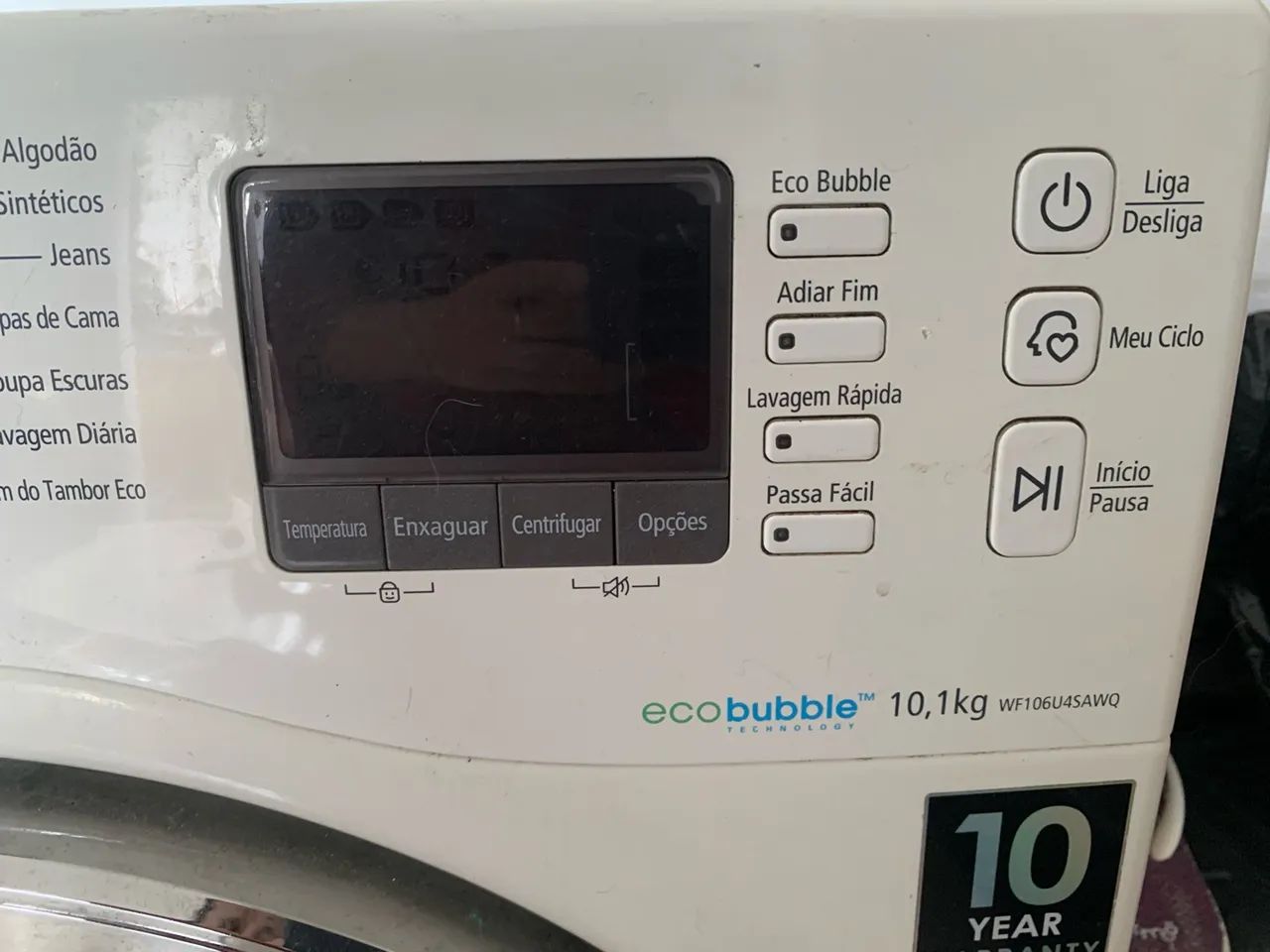 Lavadora com defeito