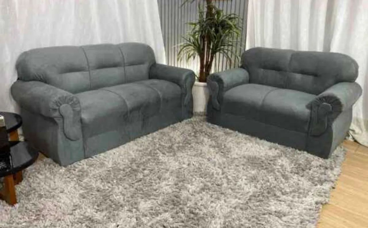 550,00 PROMOÇÃO- sofá conjunto Brasil - 3 e 2 lugares / sofá barato de fábrica - Foto 3