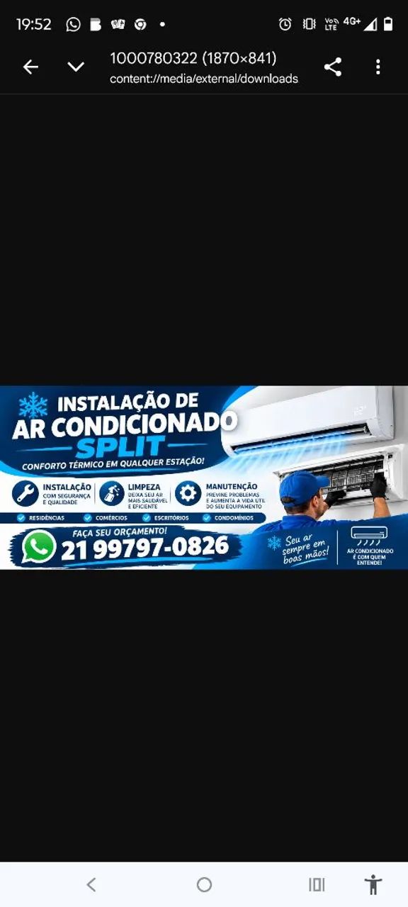 Técnico em instalação de ar condicionado split 