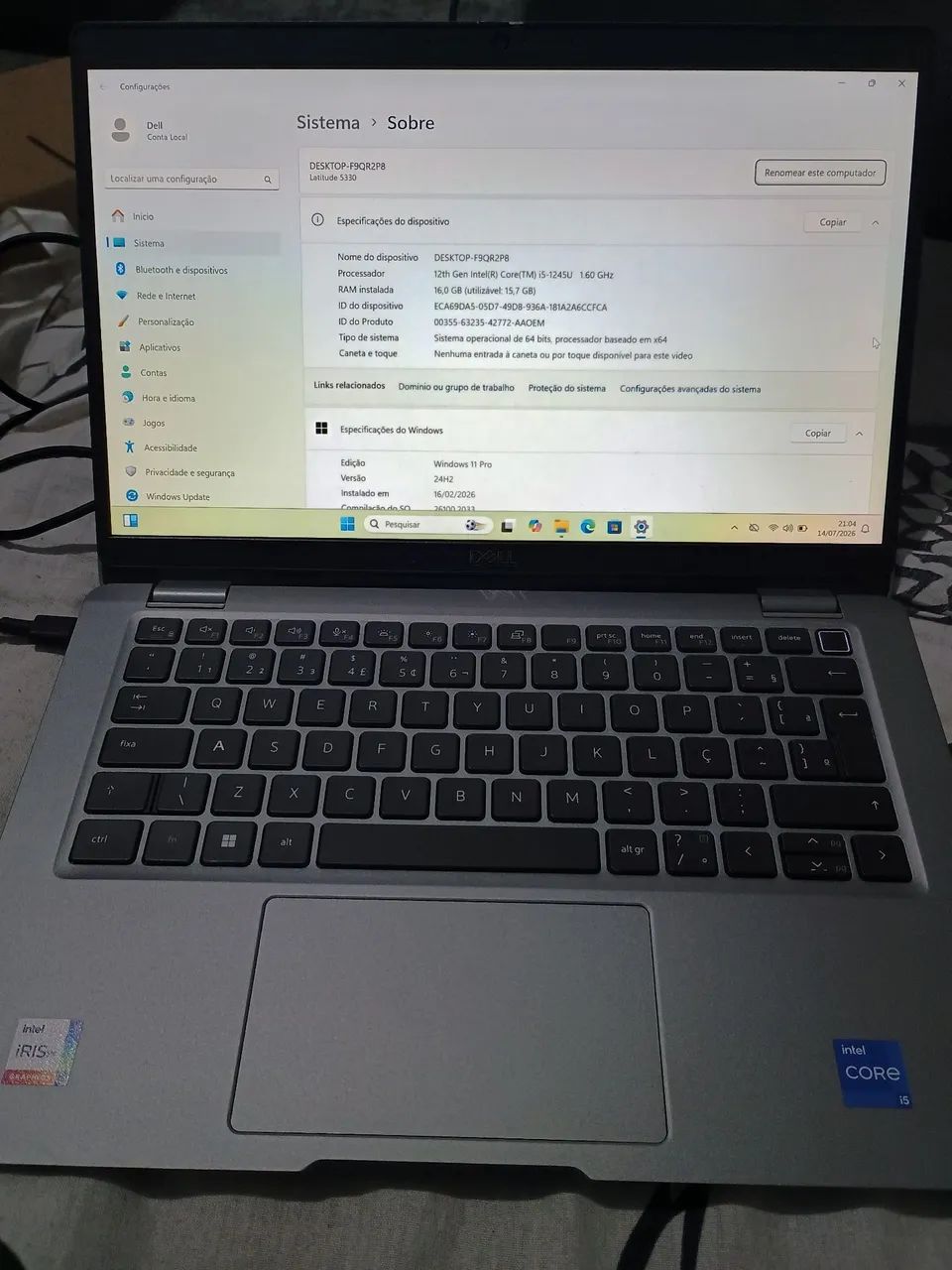 Notebook Dell latitude 5330..i5.12°g.16g.ssd 256 - Notebooks