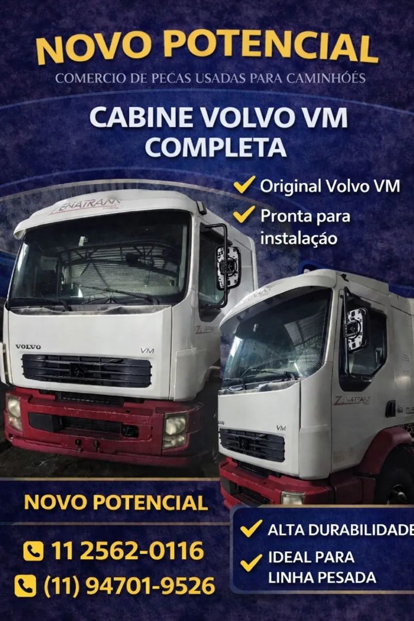 CABINE VOLVO VM COMPLETA 