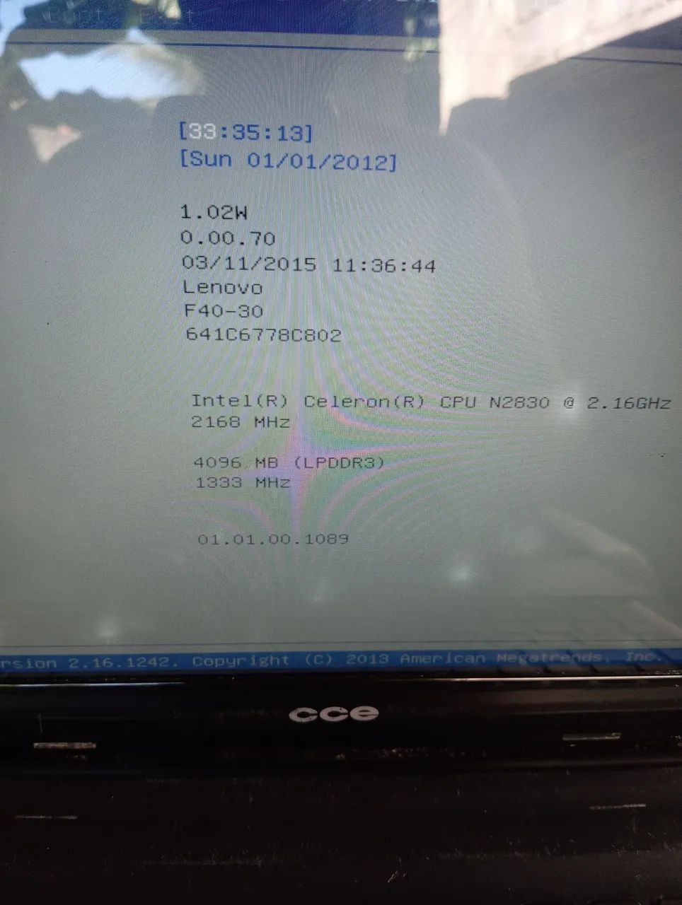 Notebook Win CCE Dual Core 4GB tela 14 (LEIA)