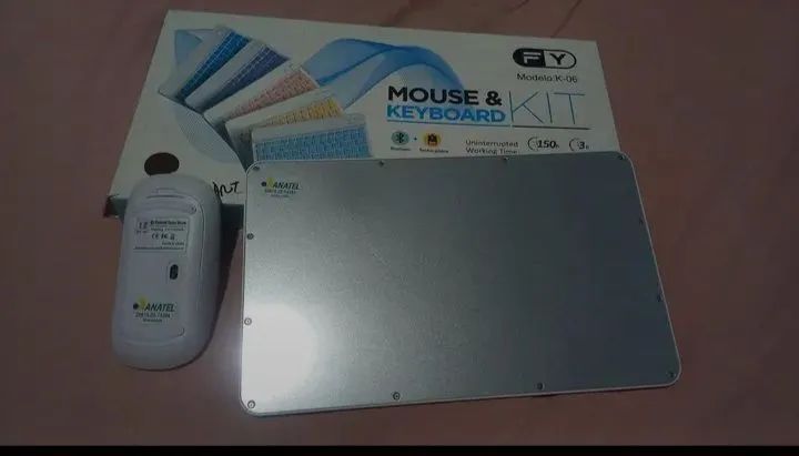 KIT TECLADO E MOUSE NOVOS BLUETOOTH  - Foto 2