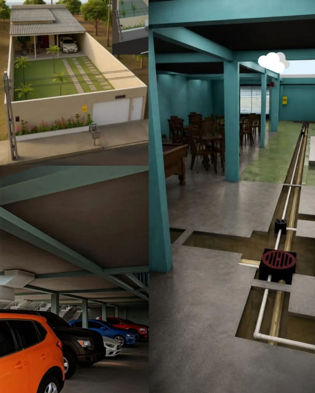 Plantas baixas e projetos de construção em 3D.  - Foto 2