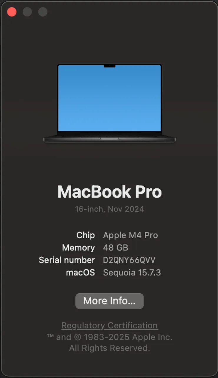 Macbook M4 Pro 16'' 48gb 512ssd - Foto 4