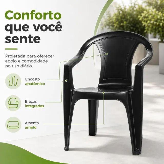 Cadeira Poltrona Tambaba 154Kg  - Foto 3