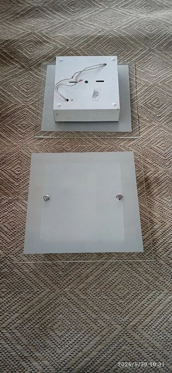 Par de Luminária Quadrada - Foto 2