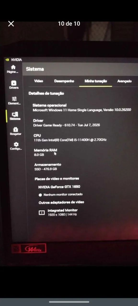 NOTEBOOK GAMER GTX 1650 - Foto 5