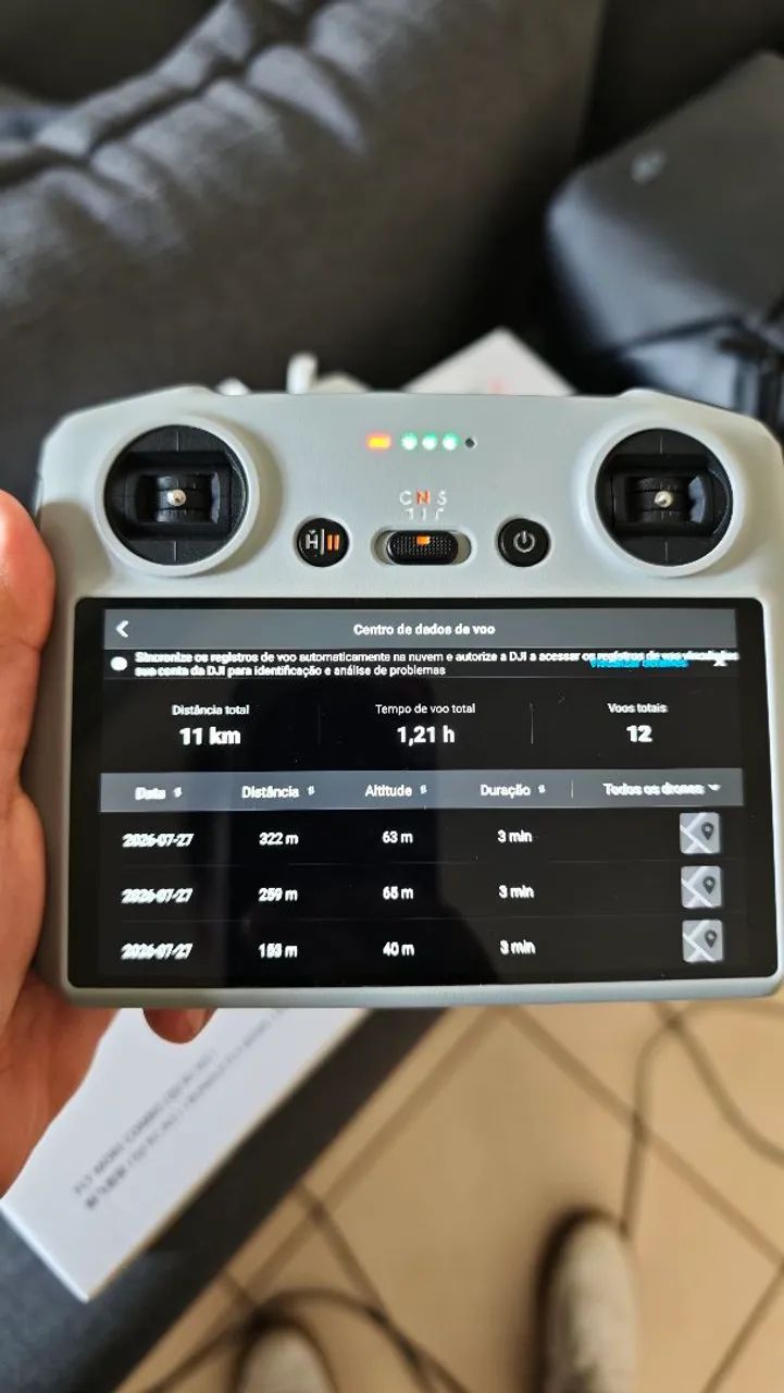 Drone Dji mini 3 com 1 bateria e controle com tela embutida  - Foto 5
