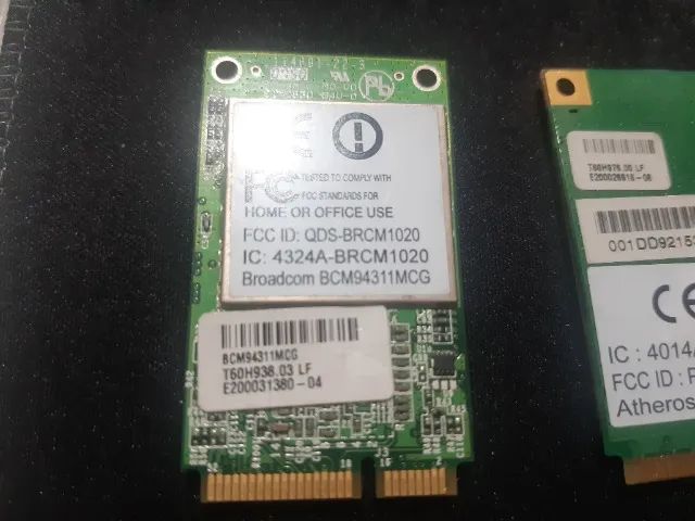 Placa de rede wireless de notebook antigo. Tenho 3 unidades - Foto 4